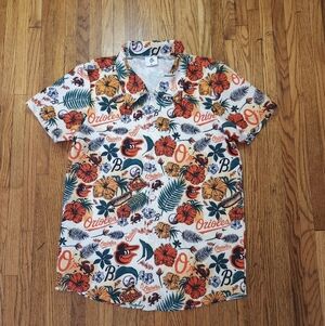 Baltimore Orioles Hawaiian Button Front Shirt 2025 Staduim Giveaway Size Medium